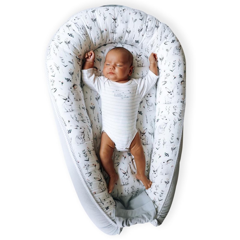 Réducteur de Lit bébé Cocon 50x90 cm, pure coton, nid de lit bébé et  nourrisson, coussin matelas, cododo - Bébé étoile